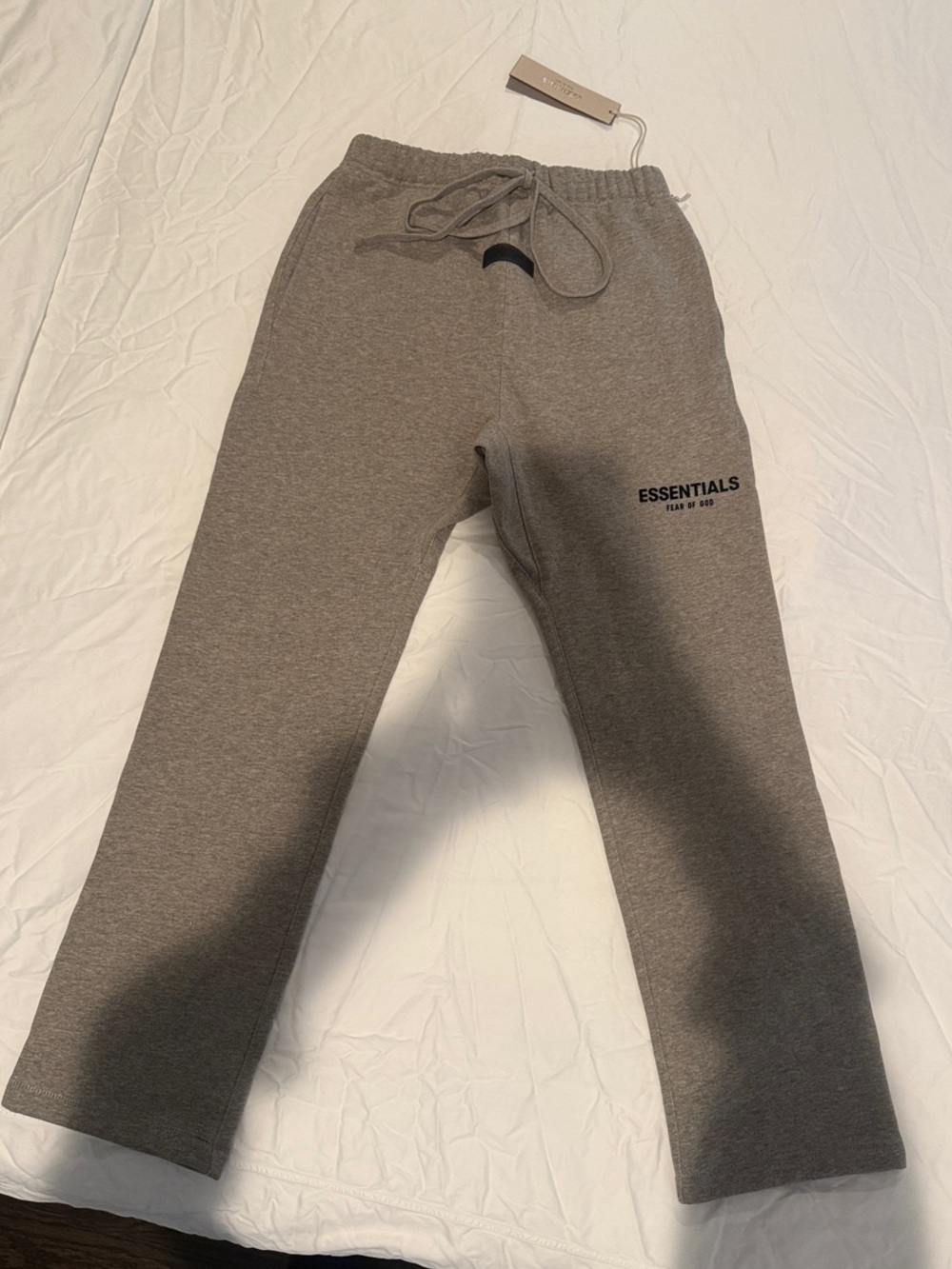 Essentials Mens Heather Gray Drawstring Joggers